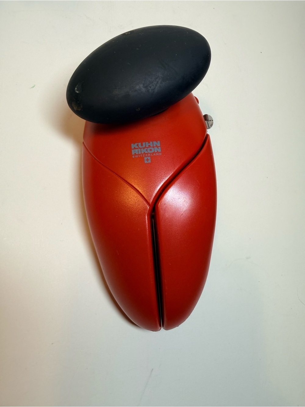 Vintage KUHN RIKON Red Auto Ergo Safety Lid Lifter Can Opener